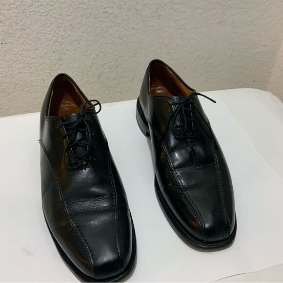 Allen Edmonds 2402 SAXON Bicycle Toe Black Oxford Dress Shoes Men’s Sz 9 C USA - Picture 7 of 16